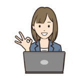 ビジネス パソコン OKサイン OL